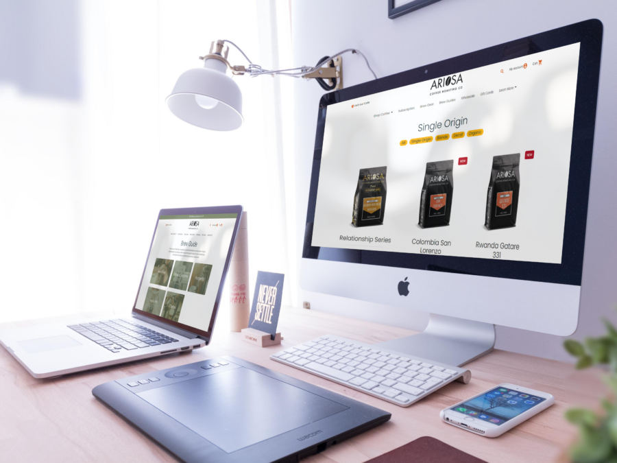 Wedsite Development Ariosa Coffee